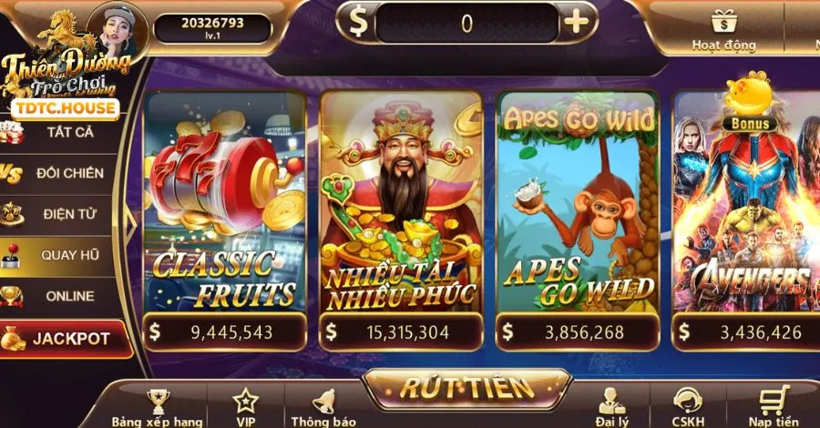 Biểu tượng máy slot game trên Fabet